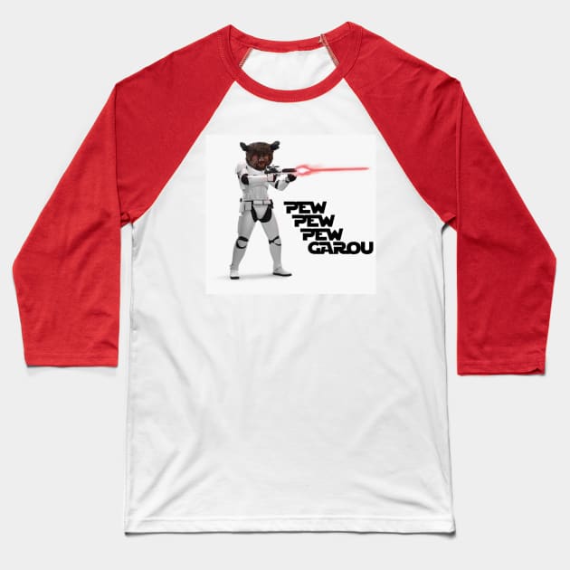 Pew Pew Pew Garou Baseball T-Shirt by Skaboosh